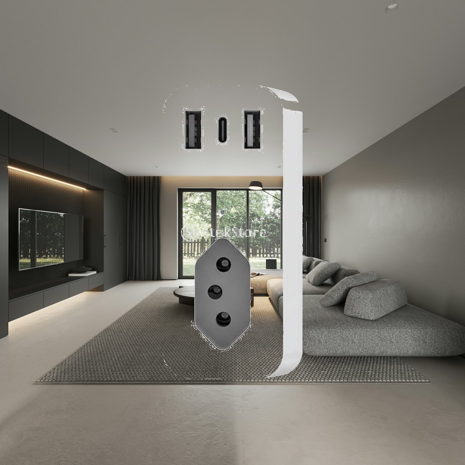 Timer Dual Outlet - Умная розетка с голосовым управлением для
